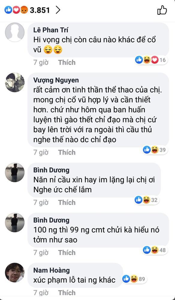 Nữ CĐV hát Bay lên trời là bay ra ngoài bị tấn công trang cá nhân-2