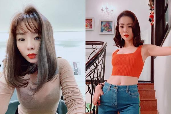 Sao Việt làm tóc đón Tết: Thiều Bảo Trang giận tím người, Elly Trần như búp bê sống-9