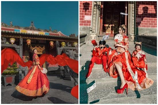 Vợ hai Minh Nhựa 'chơi lớn' với bộ ảnh phong cách Trung Hoa đón Tết