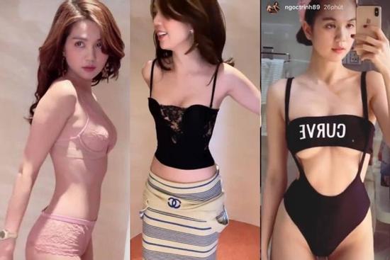 Ai cũng sắm Tết váy áo lộng lẫy, Ngọc Trinh hết mua đồ lót đến bikini che không nổi ngực