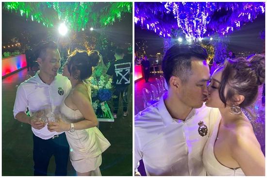 Chi Bảo 'khoá môi' người yêu say đắm trong tiệc sinh nhật