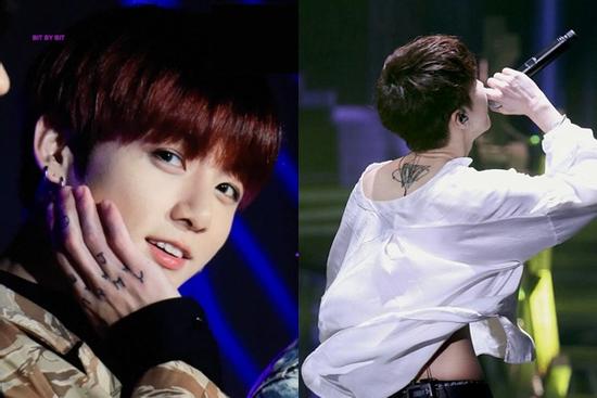 Jungkook (BTS) và loạt idol cắn răng chịu đau, khắc lên da thịt những điều ý nghĩa về fan hâm mộ