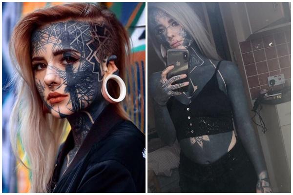 Cô bé 10 tuổi tự tay xăm hình cho khách hàng-1