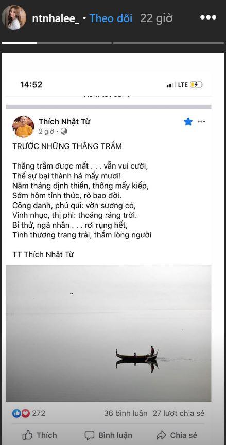 Kết thúc 1 năm sóng gió bằng việc chia tay Quang Hải, Nhật Lê có ngay chiêm nghiệm chuẩn về tình yêu-2