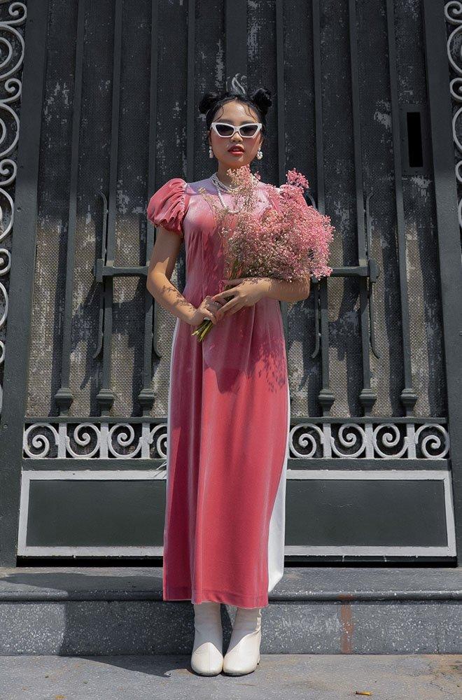 Mặc áo dài sành điệu như Phương Mỹ Chi: xách túi kẹp nách, mang boots siêu ngầu-9