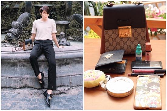 Đào Bá Lộc tung tăng du xuân, son phấn lỉnh kỉnh trong túi hiệu khiến chị em hoa mắt