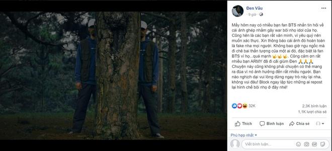 Đen Vâu nói gì khi bị tố xúc phạm nhóm nhạc BTS?-3