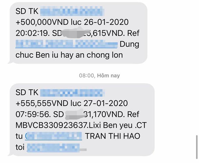 Vợ Bùi Tiến Dũng, con gái Minh Nhựa khoe lì xì trăm triệu dịp Tết-2