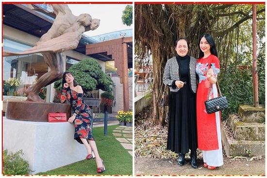 Đầu năm du Xuân, Lệ Quyên, Hương Giang xách túi tiển tỷ ra phố đầy sang chảnh