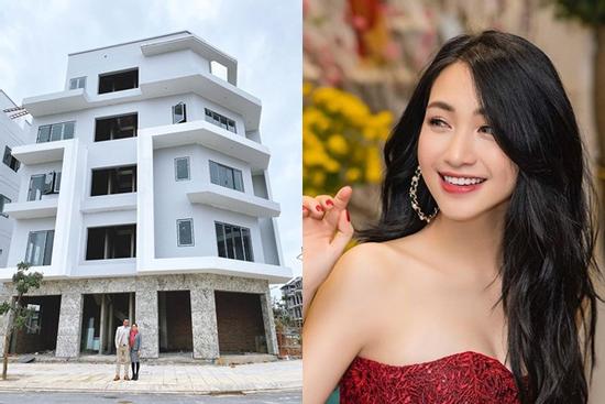 Xây nhà 5 tầng tặng bố mẹ ngày Tết, Hòa Minzy khiến dân mạng trầm trồ