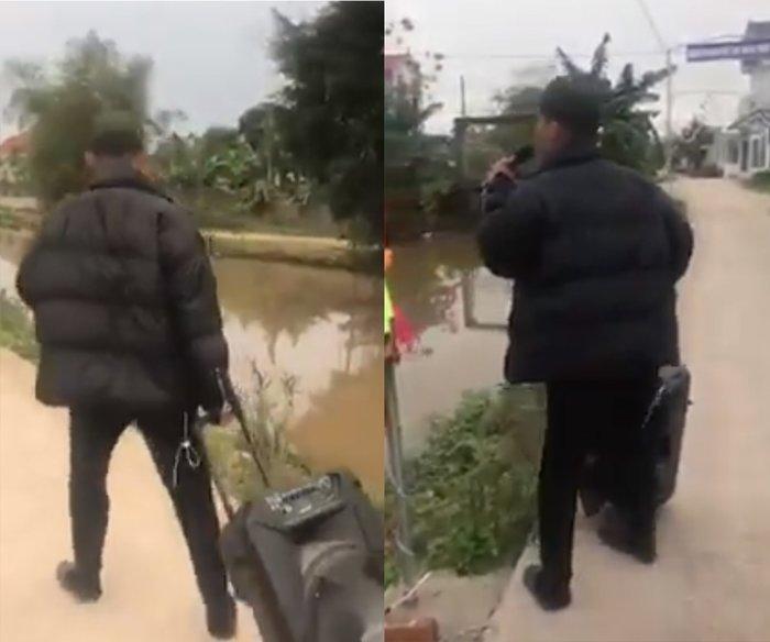 Kêu gọi mãi chẳng ai thèm đi họp lớp, nam thanh niên vác loa kẹo kéo đến từng nhà gọi bạn khiến CĐM cười ngất-1