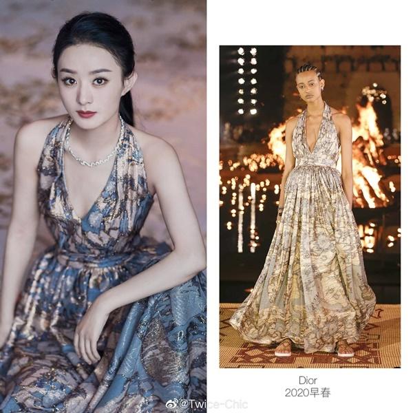 Triệu Lệ Dĩnh và dàn người đẹp Cbiz đua nhau khâu váy vì sợ hở ngực-1