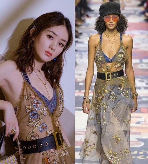 Triệu Lệ Dĩnh và dàn người đẹp Cbiz đua nhau khâu váy vì sợ hở ngực-2