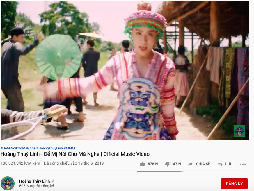 Hoàng Thuỳ Linh lần đầu có MV đạt 100 triệu view trên Youtube với Để Mị nói cho mà nghe-1