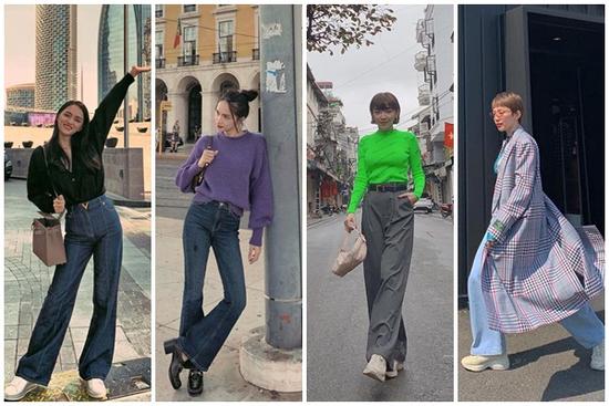 Cùng công thức mix quần ống rộng: Hương Giang hóa cô công sở còn Tóc Tiên chất như nước cất