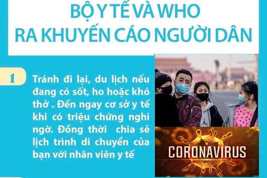 Quan trọng: Những khuyến cáo mới nhất của Bộ Y tế về tình hình dịch bệnh virus corona, người dân đặc biệt lưu ý