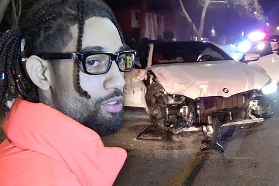 Rapper bị bắt khi gây tai nạn, đâm nát nhiều xe sang trên phố