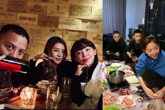 Ảnh Tóc Tiên ăn Tết cùng bạn trai Hoàng Touliver ở Hà Nội