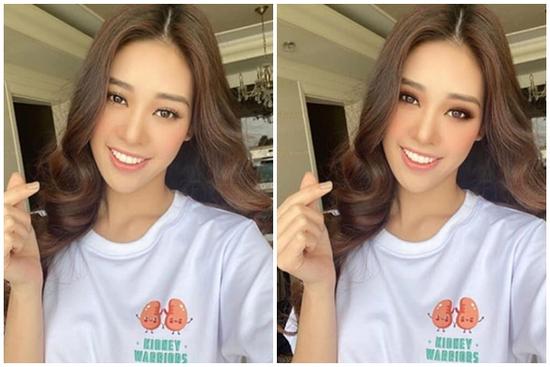 Khánh Vân được fan photoshop vì makeup quá nhạt nhòa