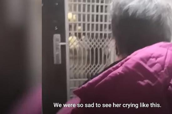 Bác sĩ tự cách ly vì Corona, mẹ già khóc ngoài cửa cố gửi thức ăn cho con