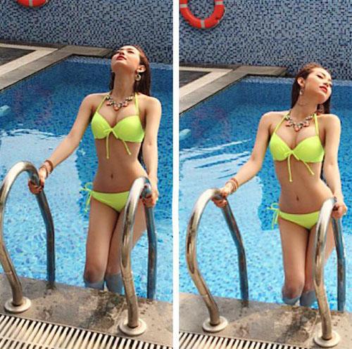 Ngắm sao Việt diện bikini xanh neon chói chang: Đỉnh nhất là Minh Tú, Hoàng Thùy-9