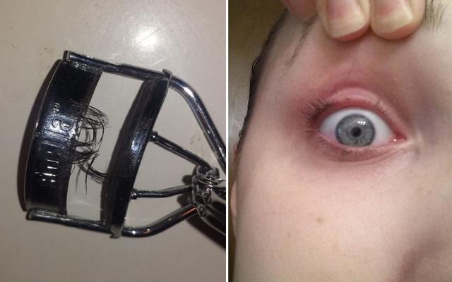 Những pha làm đẹp dở khóc dở cười vì kẹp mi đi nguyên cả mảng-5