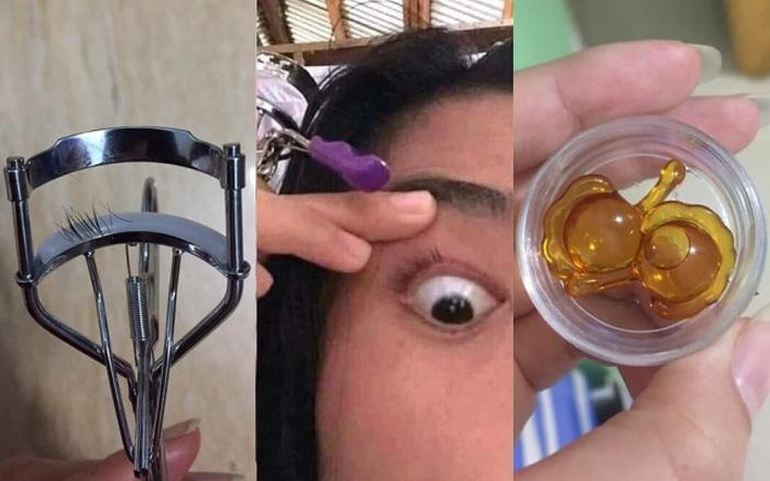 Những pha làm đẹp dở khóc dở cười vì kẹp mi đi nguyên cả mảng-2