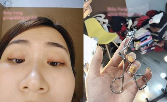 Những pha làm đẹp dở khóc dở cười vì kẹp mi đi nguyên cả mảng-3