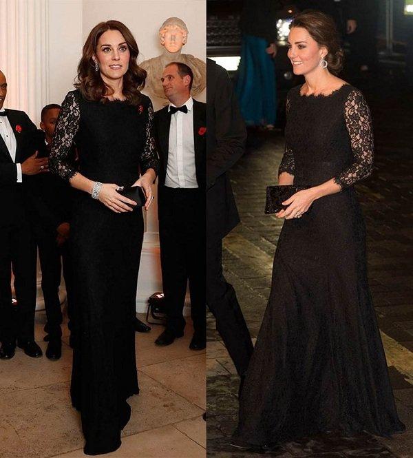 Không chỉ Công nương Kate, loạt sao Hollywood cũng mặc lại đầm dạ hội trên thảm đỏ-3
