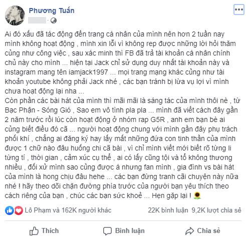 Jack giải đáp thắc mắc bấy lâu của khán giả: Có trắng tay khi rời công ty K-ICM?-1