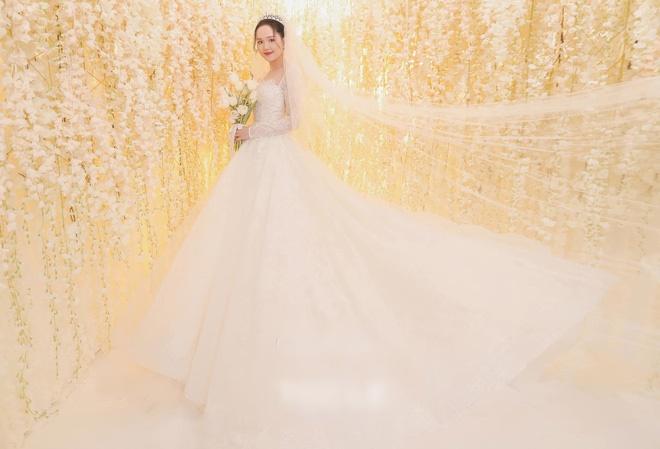 Cận cảnh váy cưới đẹp đến nín thở biến công chúa béo Quỳnh Anh thành cô dâu cổ tích-8
