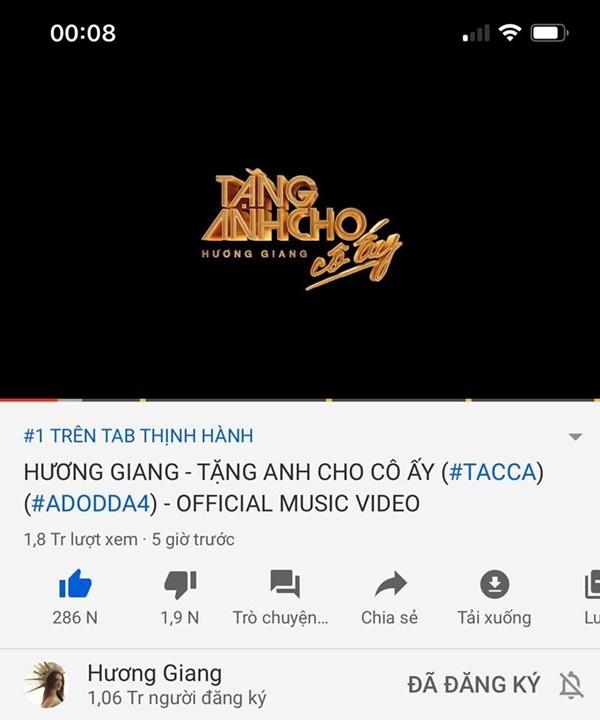 Hương Giang trở thành nữ ca sĩ hot nhất Youtube Việt Nam nhờ vũ trụ Tuesday-1