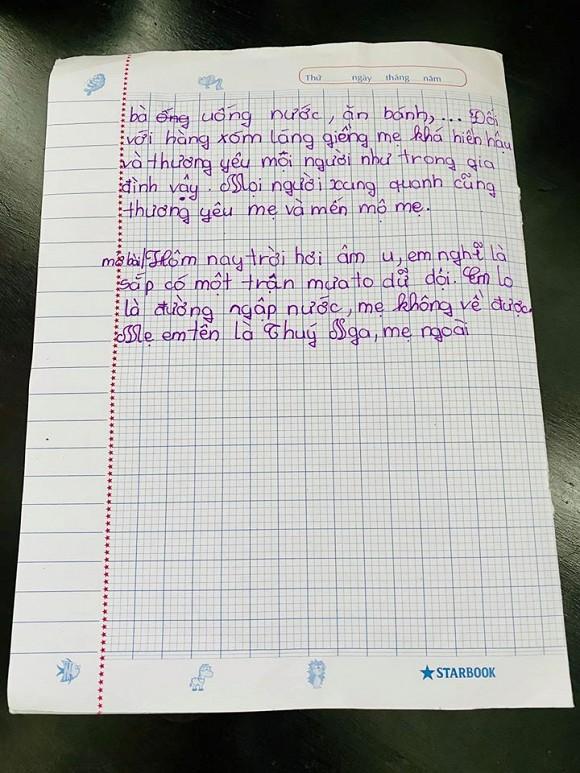 Con gái Thúy Nga làm văn tả mẹ, dân mạng cười nắc nẻ trước sự phóng đại chiều cao-3