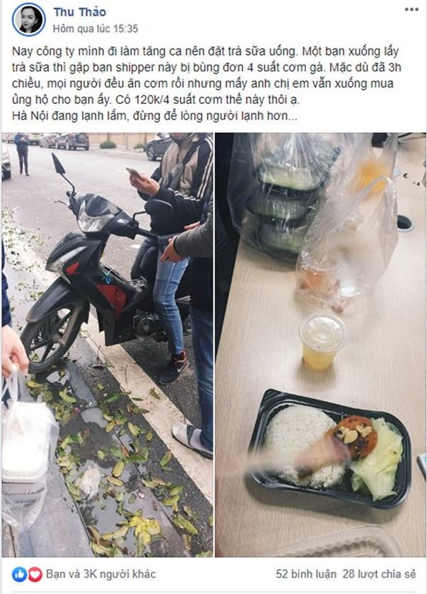 Thấy shipper bị bùng 4 suất cơm gà, cô gái trẻ có hành động khiến tất cả khen ngợi-1