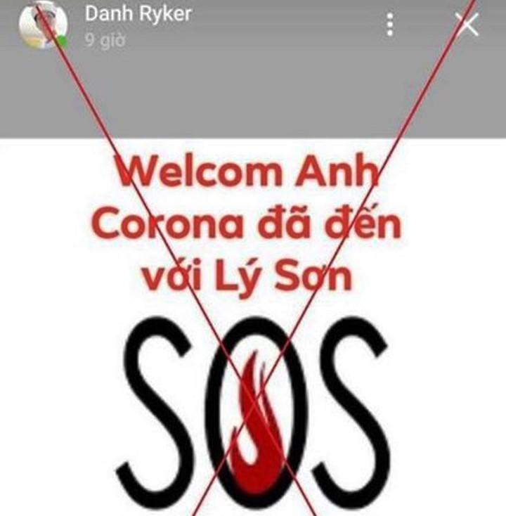 Lên Facebook ví vợ như virus corona, người chồng ở Quảng Ngãi bị xử lý-1