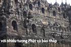 Ngôi đền được xây dựng bằng đá núi lửa ở Indonesia