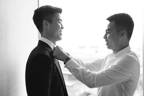 Duy Mạnh gửi lời cảm ơn Đức Huy hậu đám cưới