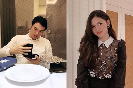 Bóc quà Valentine của Á hậu Thanh Tú, chồng đại gia bất ngờ với món đồ bé tẹo