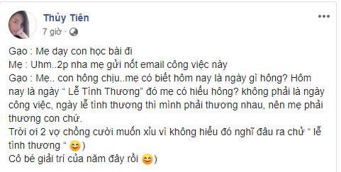 Hết chê bai chuyện ăn mặc, con gái Thủy Tiên lại gây sốt khi lý sự với mẹ ngày Valentine-1
