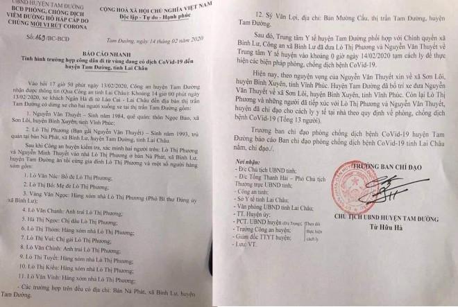 Lai Châu: Cách ly 13 người tiếp xúc với thanh niên đến từ tâm dịch Vĩnh Phúc-1