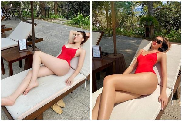 Hiếm khi diện áo tắm, ai ngờ ngoài đời Hiền Hồ cũng nuột như thế này-7