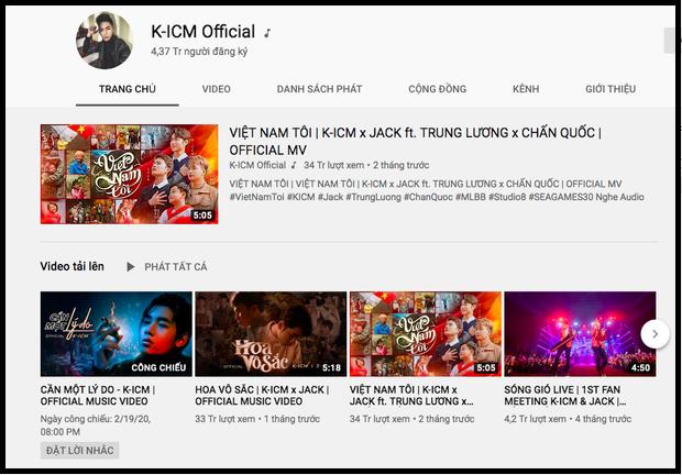Kênh Youtube của Jack lập kỷ lục tăng sub trong khi teaser MV của K-ICM mất hút-3