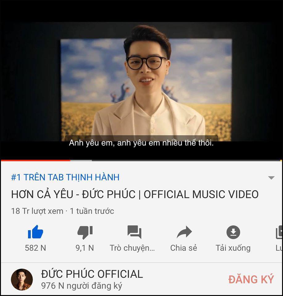 Sở hữu video được xem nhiều nhất sau 24h nhưng K-ICM vô tình vuột mất top 1 trending vào tay Đức Phúc-4