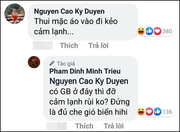 Kỳ Duyên phản ứng khi Minh Triệu lột đồ khoe thân trước biển-2