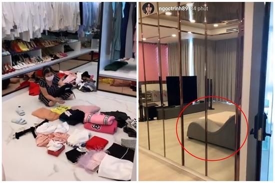 Ngọc Trinh khoe biệt thự triệu đô với đồ hiệu siêu khủng nhưng sự chú ý chỉ tập trung vào 'chiếc ghế tình yêu'