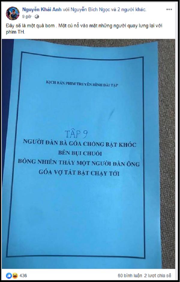 Công khai tên phim mới dài bằng cả cây số, đạo diễn Khải Anh khẳng định đây là một cú nổ vào mặt những người quay lưng lại với phim truyền hình-2