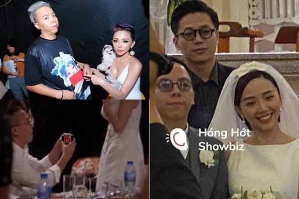 Tiệc cưới Tóc Tiên - Hoàng Touliver: Cô dâu mặc váy cực xinh, chú rể rưng rưng nước mắt-16