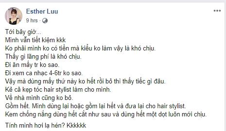 Hari Won khoe tiết kiệm từ mút trang điểm đến vét cạn cả kem chống nắng mà fan lại lăm le soi chính tả-1