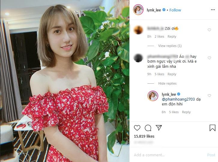 Lần đầu diện váy sau khi comeout, Lynk Lee chọn ngay đầm trễ vai hoa nhí siêu bánh bèo đây này!-2