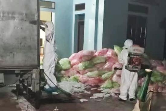 Phát hiện điểm tập kết 620 kg khẩu trang đã qua sử dụng